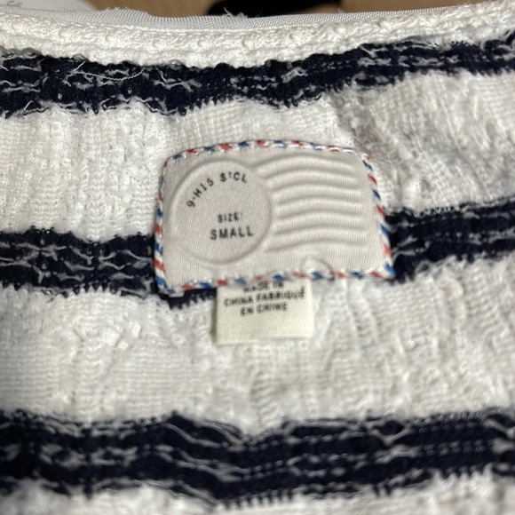 Anthropologie Postmark Striped Top with accordion sides. EUC - Picture 4 of 5